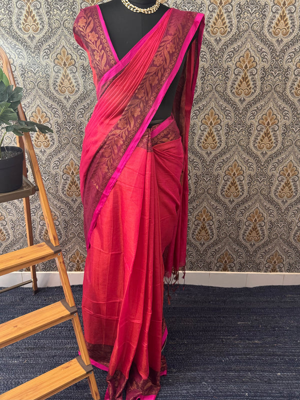 Soft Tissue mix soft Silk Saree BSTMCM