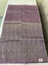 Glass organza saree with embroidery - MS1265 Lavender