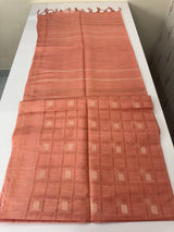 Semi tussar saree MS872 - Peach