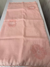 Soft crush Organza saree with beads work MBS679 PastelPeachPink