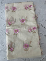 Mul chanderi embriodery saree MSH289