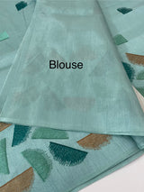 Semi silk saree MS67449 - Blue
