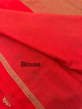 Semi banarasi saree with zari buttas - MBS6754