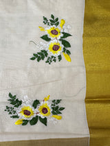 Kerala cotton saree - ‘’Swarnam”