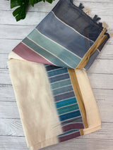 Rainbow semi Linen Saree MLS615- 12