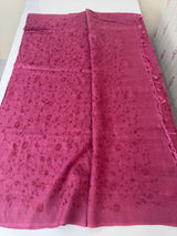 Pure bamboo tussar silk saree with embriodery - MTSS669