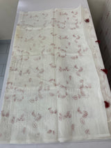 Supernet embriodery saree MS1490