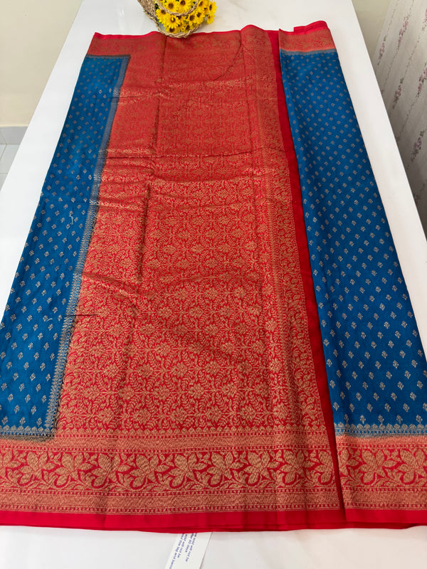 Banarasi viscose Georgette saree MKGS611