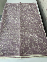 Semi Soft Organza saree with thread work MOS588