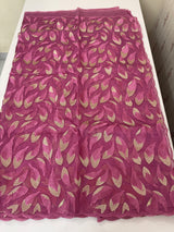 Glass organza saree with thread work- MOS351