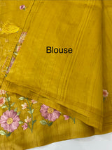 Art tussar saree with embroidery MST677