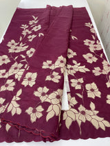 Semi organza saree with tissue applqiue work - MSH931