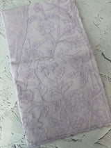 Khadi Linen saree with net applique borders MSH247 PaleLavender (2)