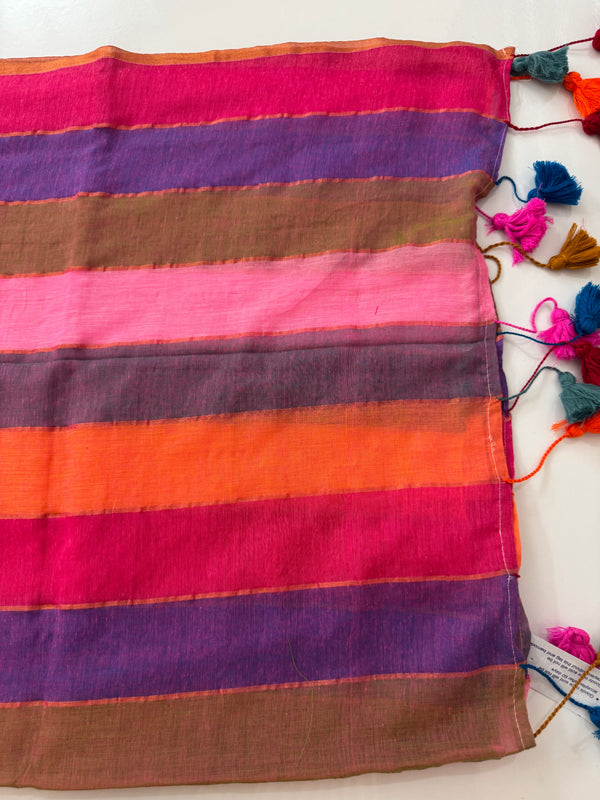 Rainbow Soft mulcotton saree MS4436