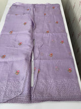 Kota checks embriodery saree MS7689 Lavender