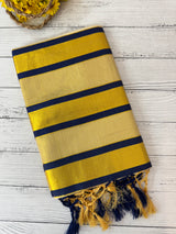 Kerala tissue saree- Gold lines