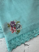 Silky kota embroidery saree MSK4359 Blue