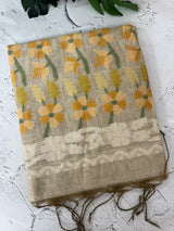 Jamdani silk Cotton Saree with blouse MS12552