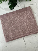 Soft kota checks saree with embroidery - MS7695 DustyMauve