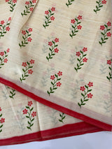 Printed Art silk saree with blouse MAS6966