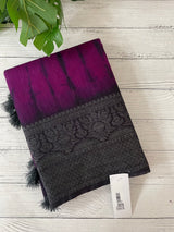 Tie & Dye semi silk sarees  MSS9876