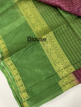 Semi silk saree with contrast borders MSS433