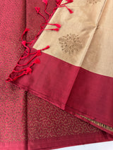 Semi silk saree with blouse MBS7854