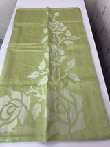 Blended Tussar silk saree with applique work- MSH200 PistaGreen