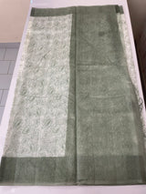 Ombre Kota Supernet saree with cross  embroidery MS1445