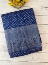 Soft chiffon Georgette saree - MS13321 Blue