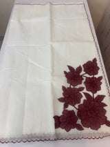 NetKota Applique work saree  MSH138- DeepMaroon