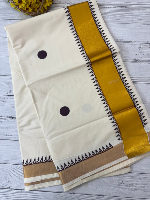 Kerala cotton saree