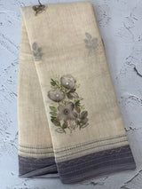 Semi linen saree with blouse MLS8765 (4)