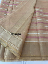 Tissue silk saree MTTS78 - Peach