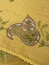 Soft silk cotton saree with embriodery MS8678