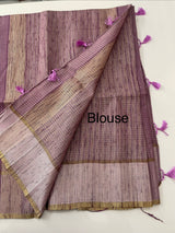 Tussar mix Semi silk saree with thread work MSS8930