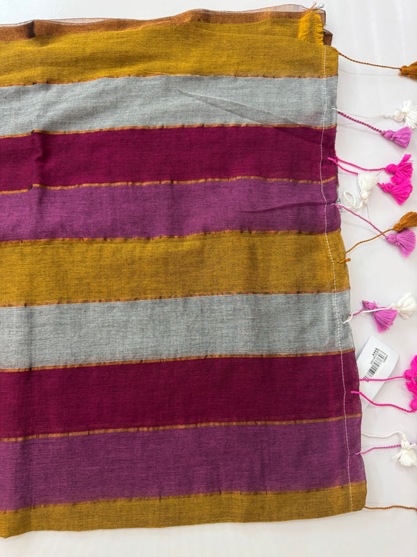 Rainbow Soft mulcotton saree MS4436