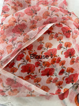 Digital printed semi Linen Saree MLS711