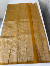 Banarasi semi katan saree in silver zari- MS14667