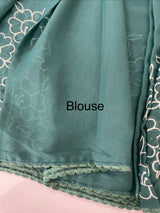 Georgette saree with embroidery work MSG456