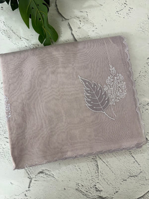 Kota Moonga checks Applique work saree  MSH278(3)