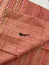 Multi color Semi soft silk saree with borders MSS590