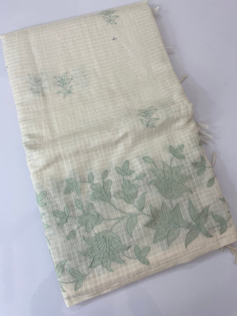 Soft Kota Jute Linen saree MS49844