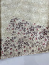 Cutwork Phulkari NetKota embroidery saree - MSH987