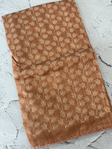 Matka Blended Tussar silk saree with embroidery MMT567