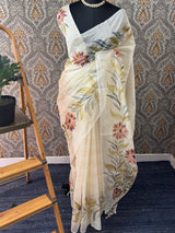 Handpainted Kota tissue silk saree RSSNCRM