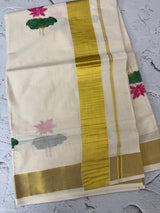 Kerala cotton saree - ‘’Thamara”