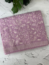 Kota silk saree with embroidery MKS7012 - Lavender