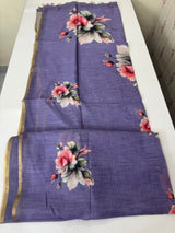 Digital printed semi Linen Saree MLS615- 8