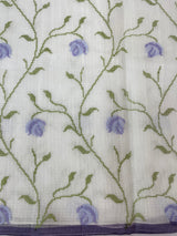 Soft Netkota saree with cross stitch embroidery MSH210